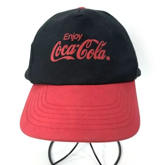 Coca-Cola Snapback Cap Black/Red Adjustable - Picture 1 of 6